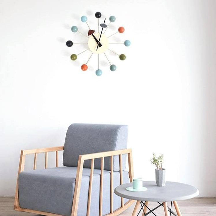 Moderne Veggklokke 3D Design Stille og Minimalistisk 32 cm | Luvikno