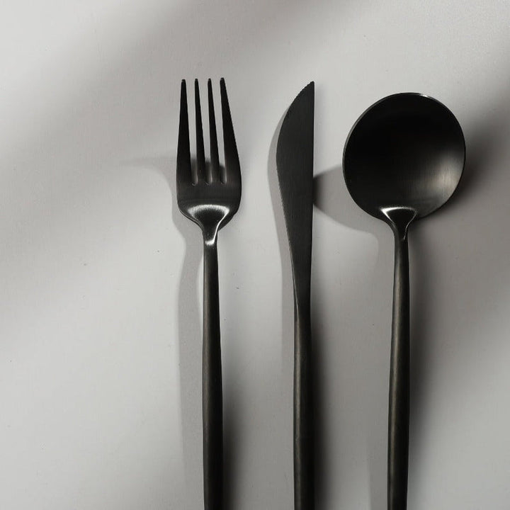 Luvikno | Minimalistisk Rustfritt Stål Bestikk Elegant Enkelhet