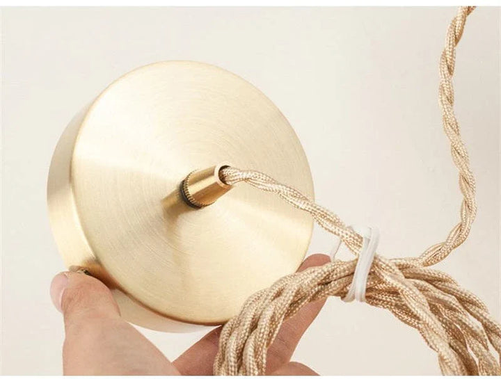 Minimalistisk Retro Krystall Glass Pendellampe Luvikno
