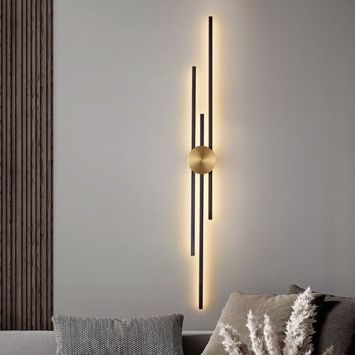 Vegglampe Moderne LED Jern Vertikal Armatur Luvikno