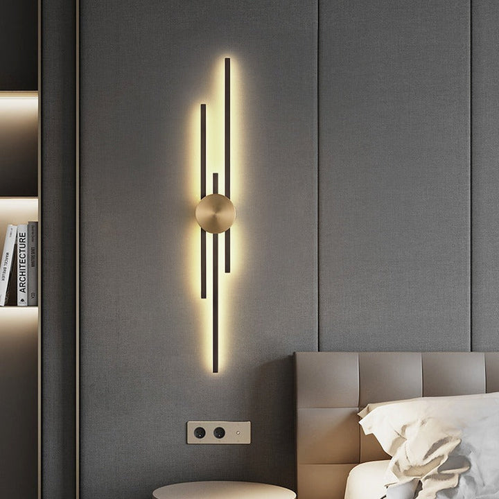 Vegglampe Moderne LED Jern Vertikal Armatur Luvikno