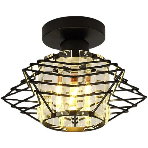 Moderne Krystall Taklampe – Elegant Nordisk Taklampe for Stue og Gang | Luvikno