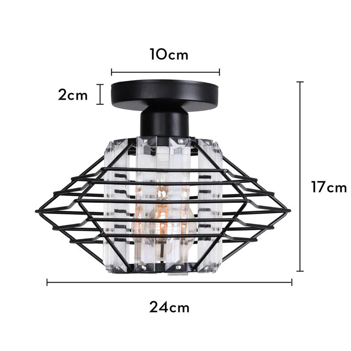 Moderne Krystall Taklampe – Elegant Nordisk Taklampe for Stue og Gang | Luvikno