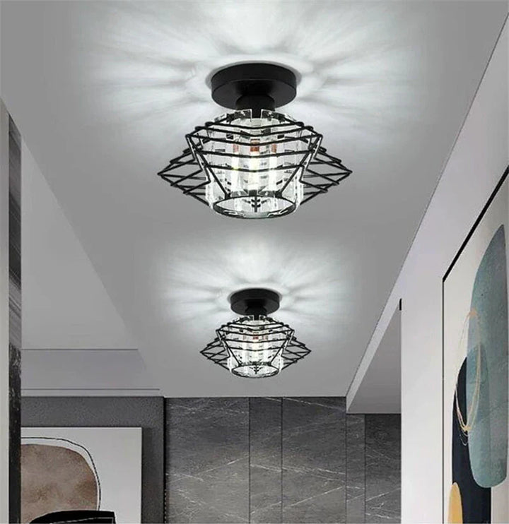 Moderne Krystall Taklampe – Elegant Nordisk Taklampe for Stue og Gang | Luvikno