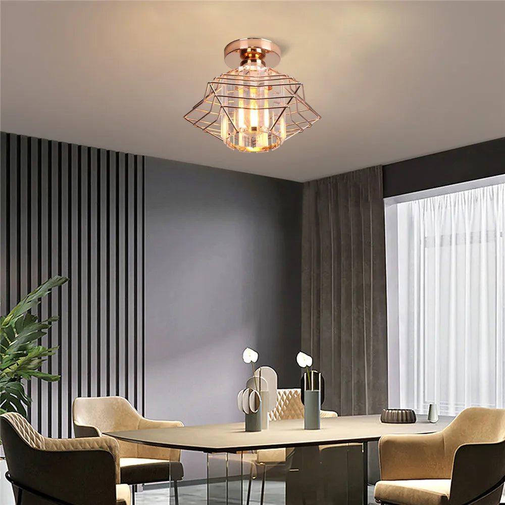 Moderne Krystall Taklampe – Elegant Nordisk Taklampe for Stue og Gang | Luvikno