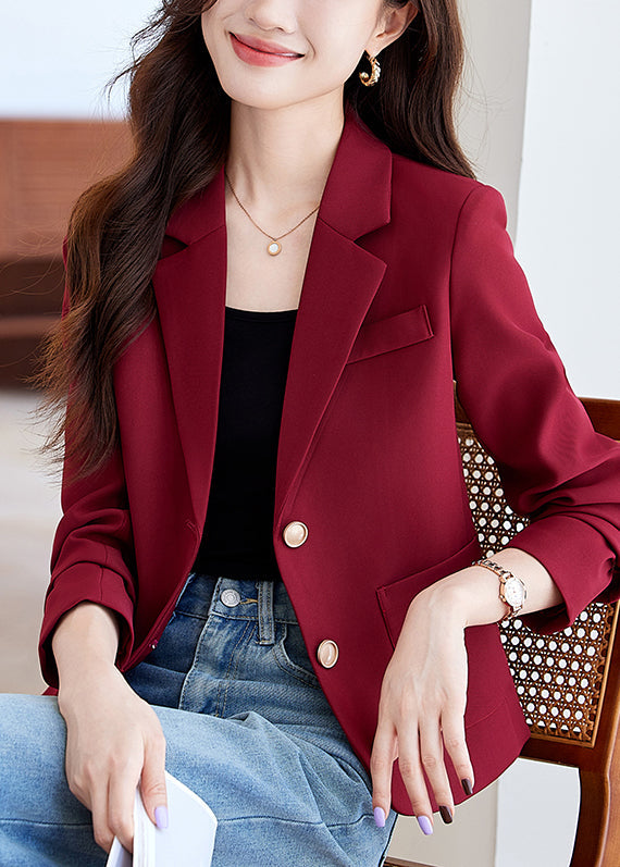 Luvik | Kort formell slim fit brun jakke