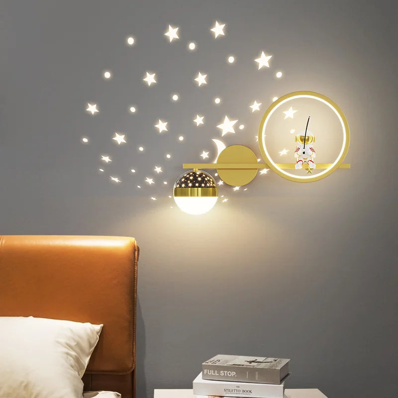 Moderne Vegglampe for Barnerom - TinyGlow | Luvikno