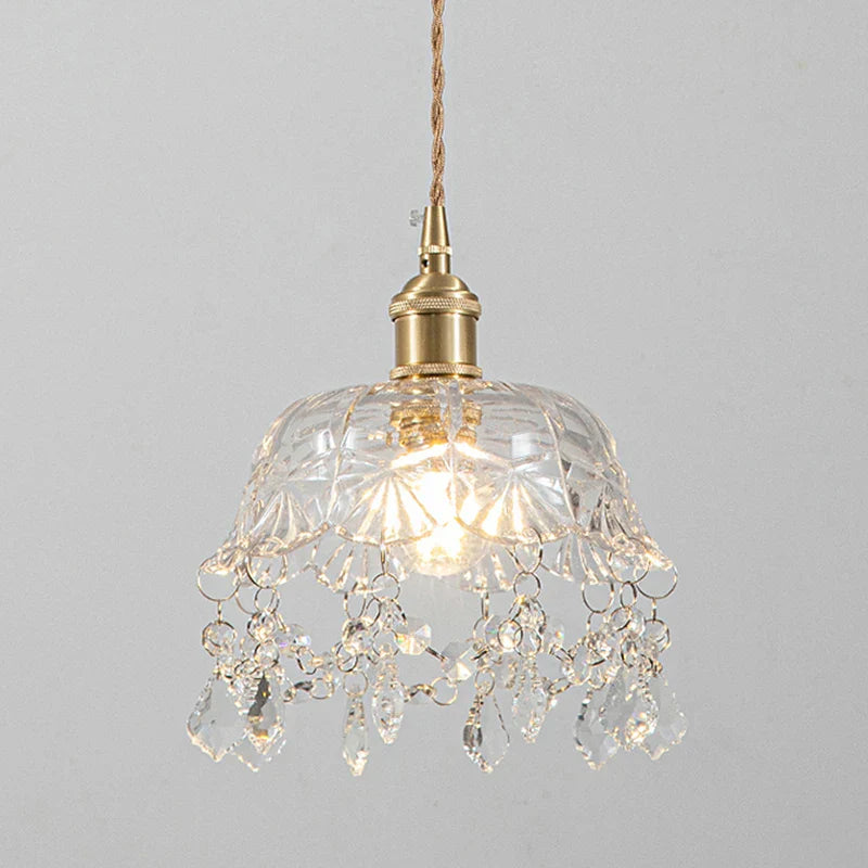 Moderne Glasspendellampe – Krystallklar design for stue og spisestue | Luvikno