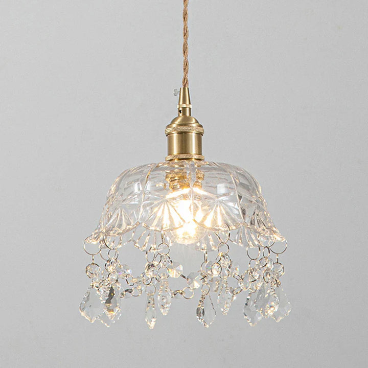 Moderne Glasspendellampe – Krystallklar design for stue og spisestue | Luvikno