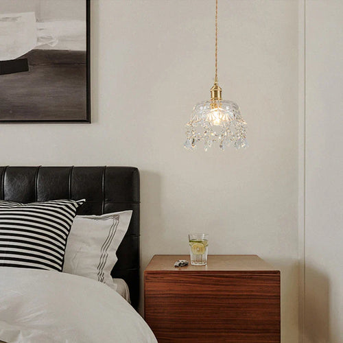 Moderne Glasspendellampe – Krystallklar design for stue og spisestue | Luvikno