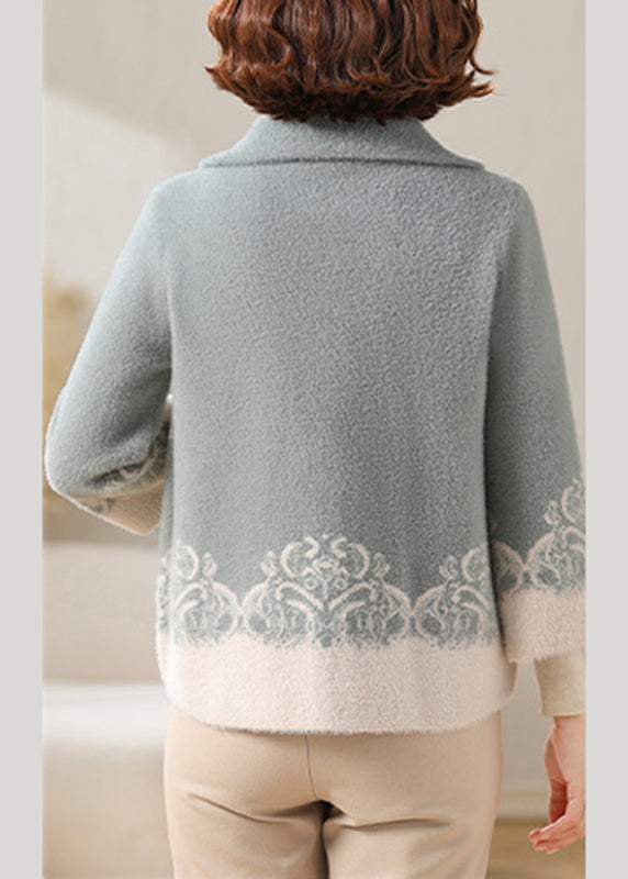 Luvik | Teddytakki vihreästä pukinkarvasta