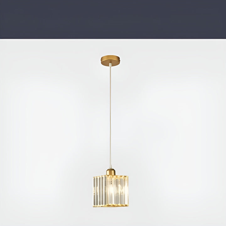 BrilliantGlow Light - Elegant K9 Krystall Pendellampe | Luvikno