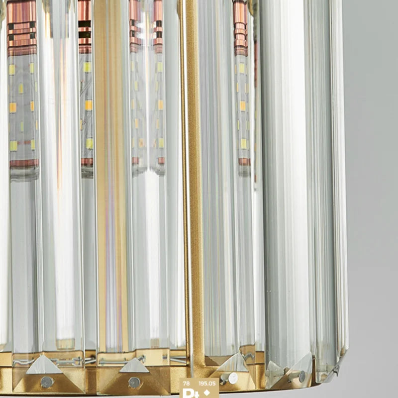 Luvikno | LuxeGlow SparkleLampe - Elegant K9 Krystall Pendel Lys