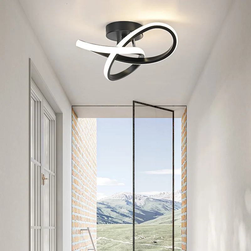 Moderne LED taklampe for gang og korridor – Stilfull belysning | Luvikno