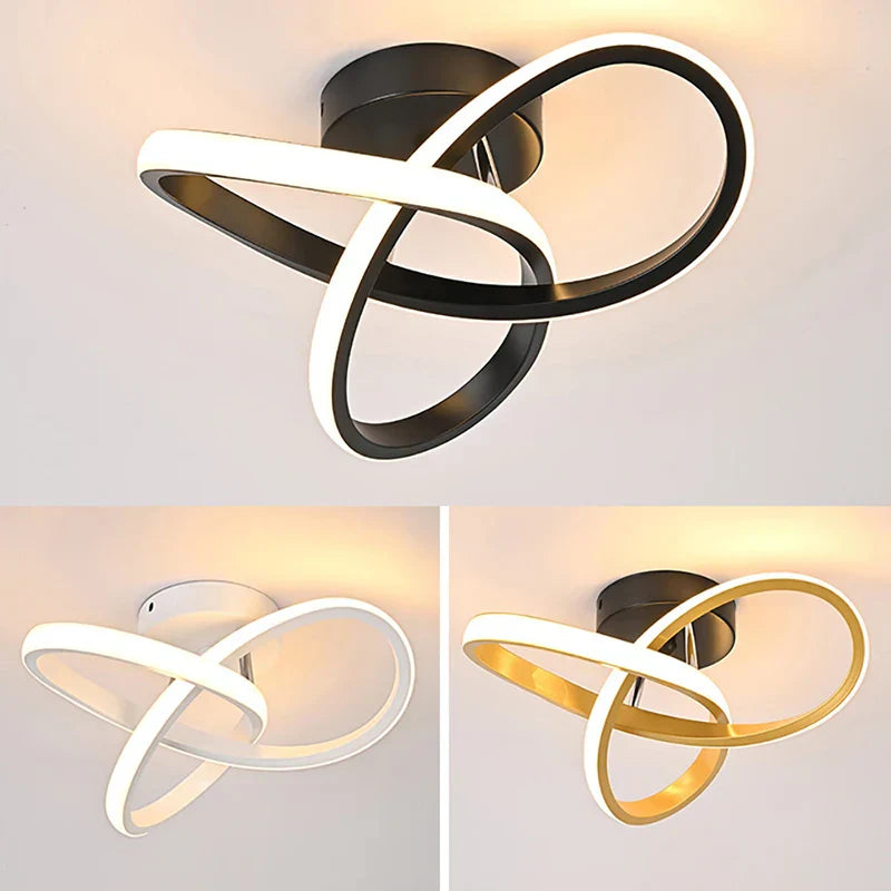 Moderne LED taklampe for gang og korridor – Stilfull belysning | Luvikno