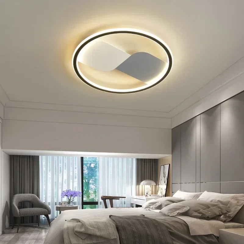 Moderne LED taklampe med rundt design – Dimmbar for soverom og stue | Luvikno