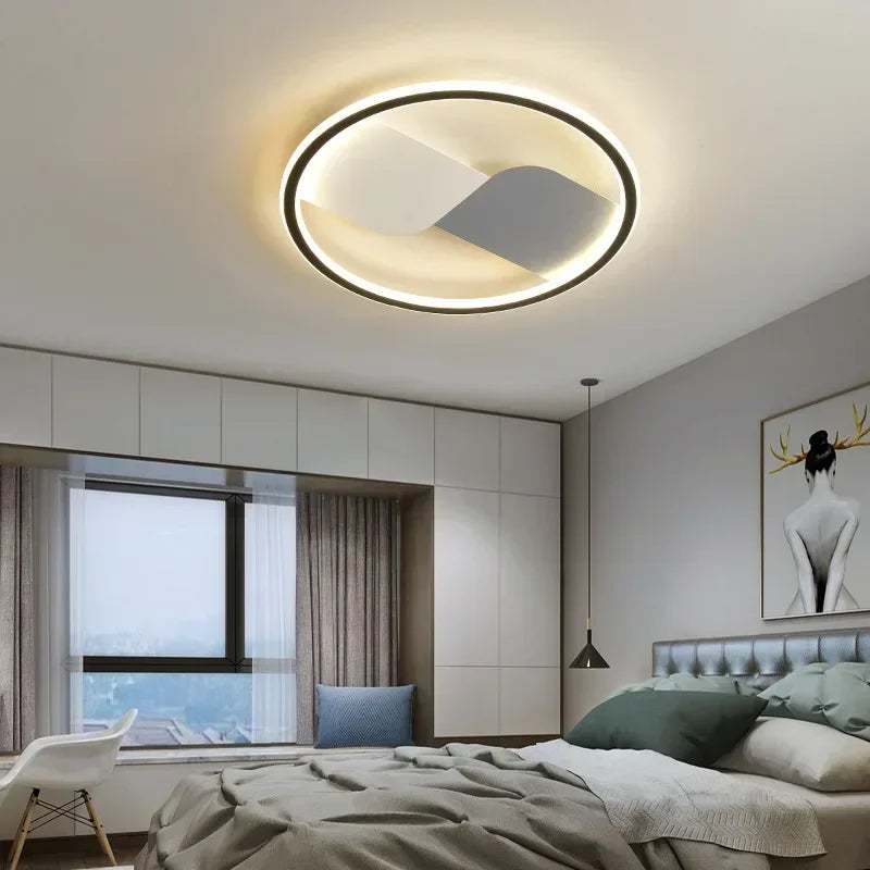 Moderne LED taklampe med rundt design – Dimmbar for soverom og stue | Luvikno