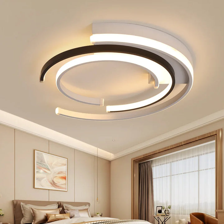LEDFlex Taklampe – Moderne Rund LED Belysning for Stue og Soverom | Luvikno