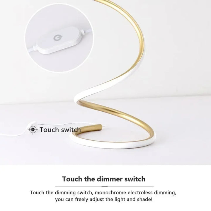 Luvikno | Minimalistisk LED Bordlampe med Justerbart Skjerm - Stilfull Belysning for Hjemmet