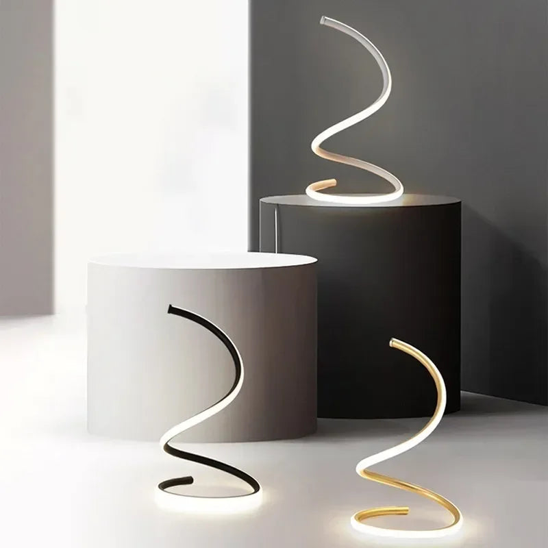Luvikno | Minimalistisk LED Bordlampe med Justerbart Skjerm - Stilfull Belysning for Hjemmet