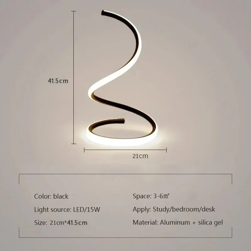 Luvikno | Minimalistisk LED Bordlampe med Justerbart Skjerm - Stilfull Belysning for Hjemmet