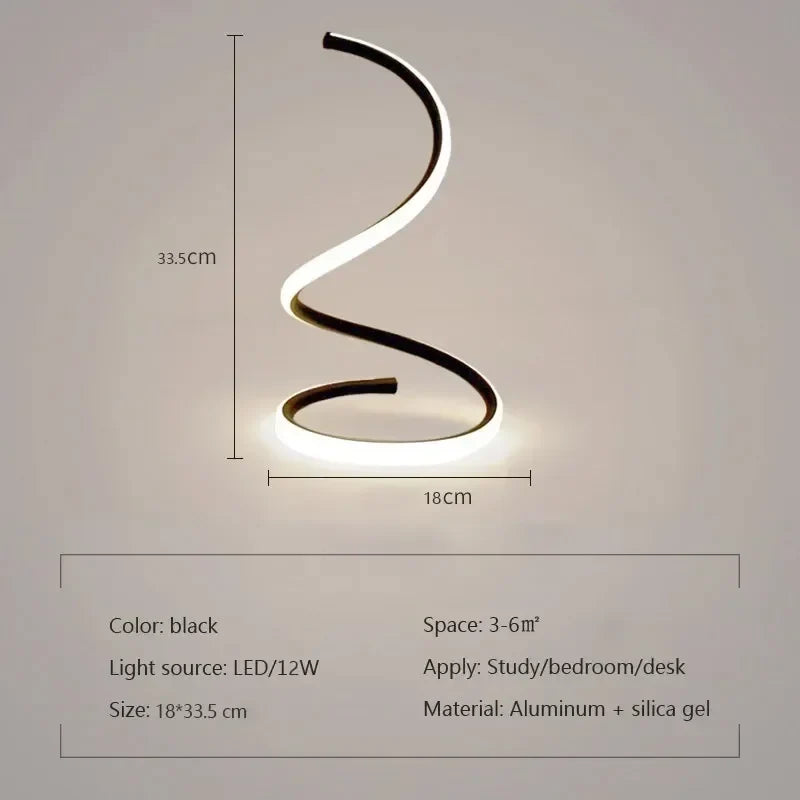 Luvikno | Minimalistisk LED Bordlampe med Justerbart Skjerm - Stilfull Belysning for Hjemmet