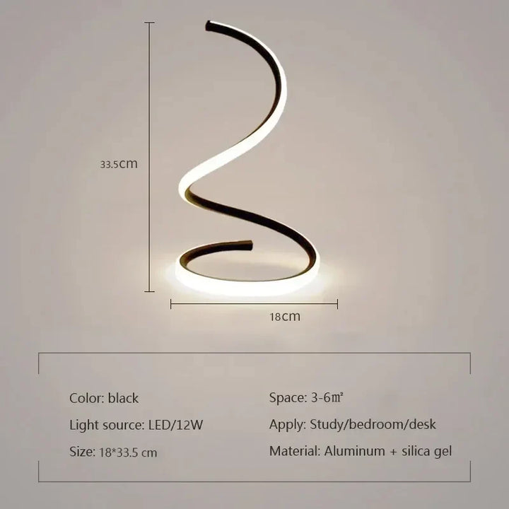 Luvikno | Minimalistisk LED Bordlampe med Justerbart Skjerm - Stilfull Belysning for Hjemmet