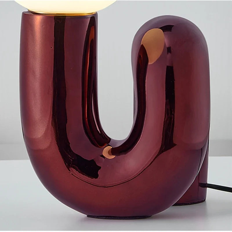 GlassSphere - Moderne glassfakkelampe | LED bordlampe for en moderne atmosfære | Luvikno