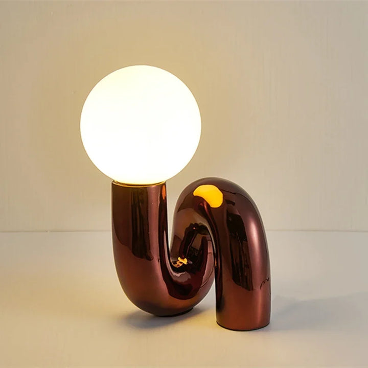 GlassSphere - Moderne glassfakkelampe | LED bordlampe for en moderne atmosfære | Luvikno