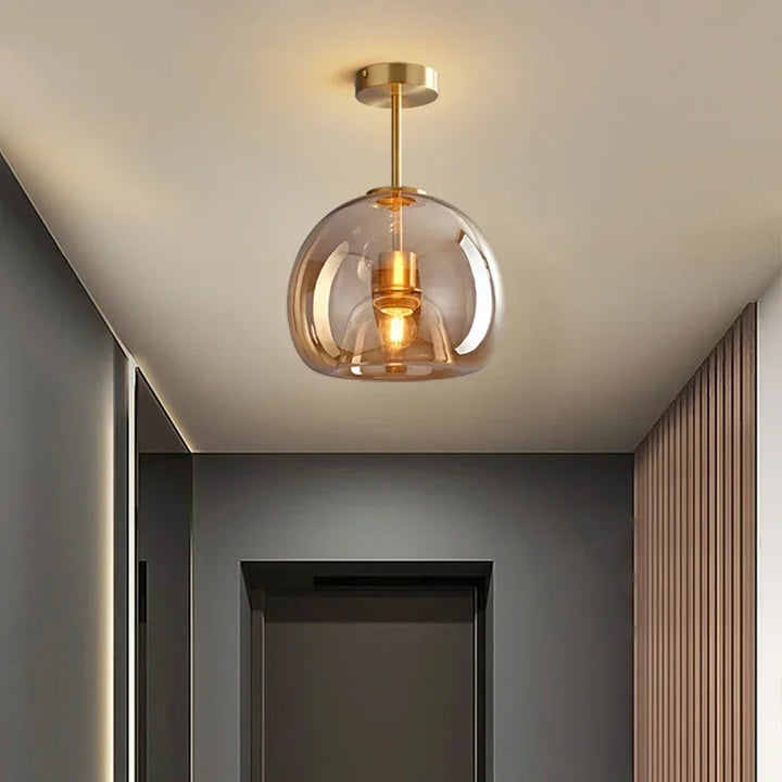 Luvikno | Gjennomsiktighet - Minimalistisk Glass Taklampe for Eleganse