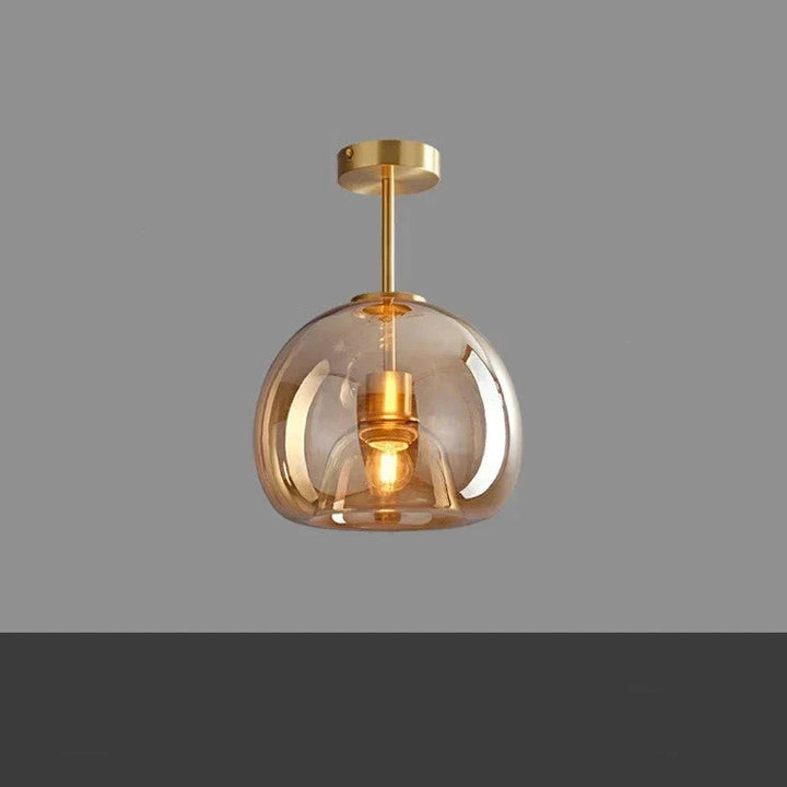 Luvikno | Gjennomsiktighet - Minimalistisk Glass Taklampe for Eleganse