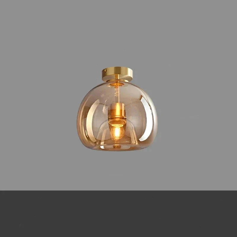 Luvikno | Gjennomsiktighet - Minimalistisk Glass Taklampe for Eleganse