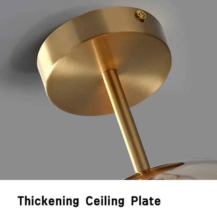 PureLicht - Minimalistisk Glass Taklampe for Soverom og Stue | Luvikno