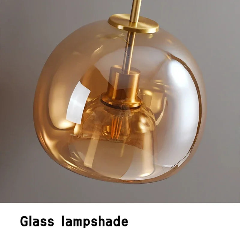 PureLicht - Minimalistisk Glass Taklampe for Soverom og Stue | Luvikno