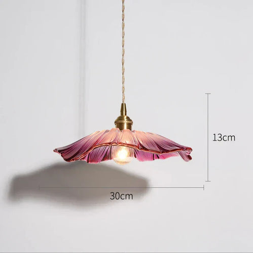 FloraGlimmer - Moderne Luviknoomformede Pendellampe | Glass Design | LED Belysning for Stue og Spisestue | Luvikno