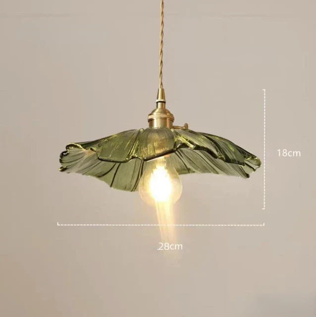 FloraGlimmer - Moderne Luviknoomformede Pendellampe | Glass Design | LED Belysning for Stue og Spisestue | Luvikno