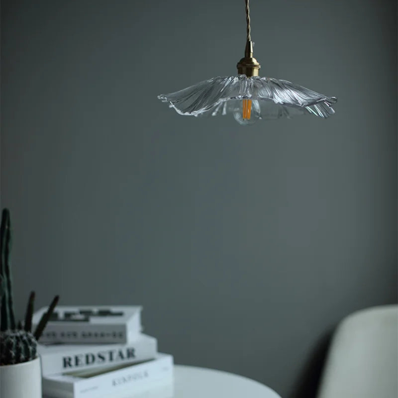 FloraGlimmer - Moderne Luviknoomformede Pendellampe | Glass Design | LED Belysning for Stue og Spisestue | Luvikno