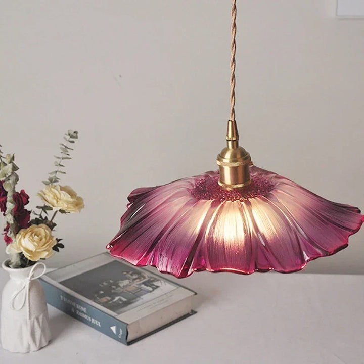 FloraGlimmer - Moderne Luviknoomformede Pendellampe | Glass Design | LED Belysning for Stue og Spisestue | Luvikno