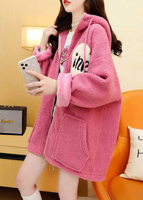 Luvik | Pink Huppu Keinokuitutakki Talv takit