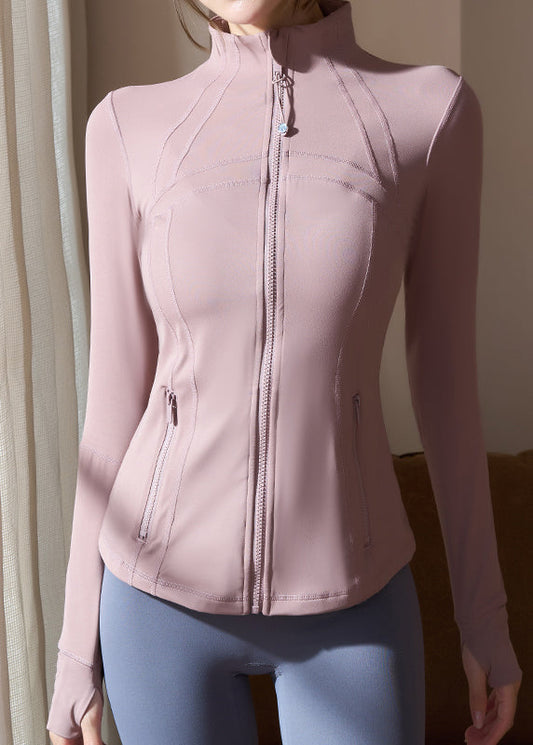 Luvik | Pink Korkea kaulus pitkähihaiset joogatakit