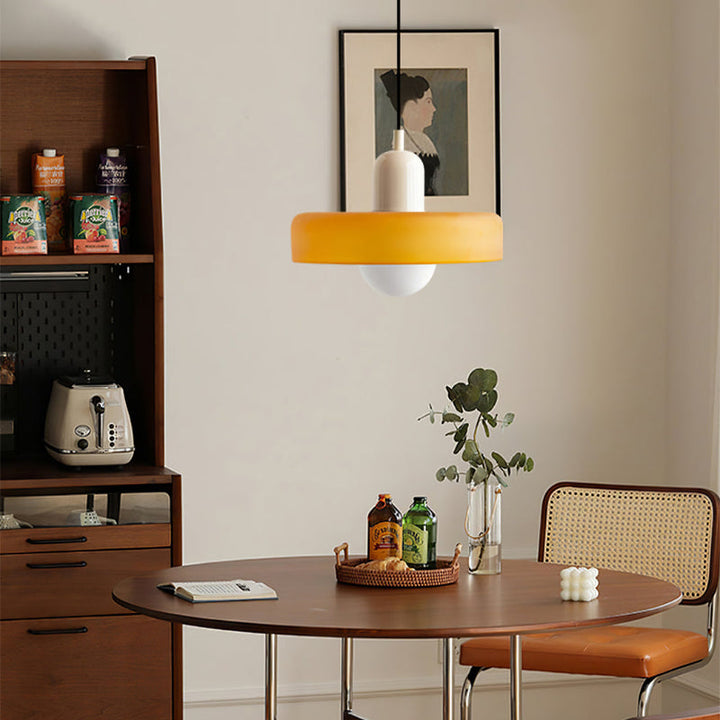 Luvikno | Farget Glass Bauhaus Pendellampe for Moderne Hjemdekor & Spisesteder