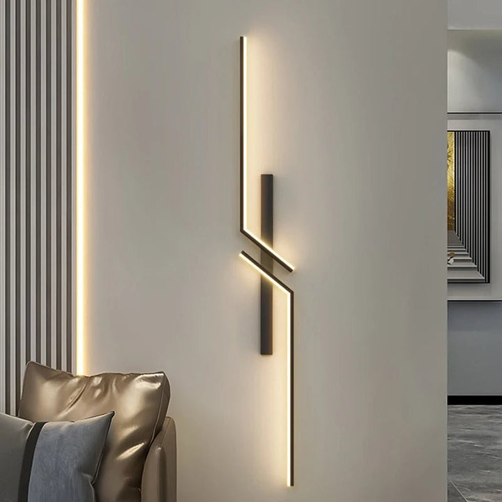 Luvikno | Kreativ LED vegglampe med stripedesign | Moderne design og dimbar lys i 3 farger
