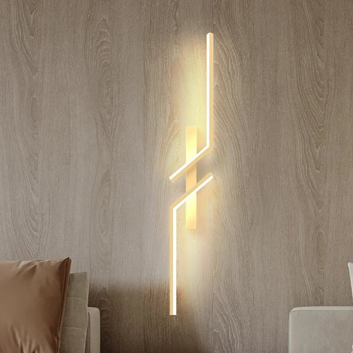 Luvikno | Kreativ LED vegglampe med stripedesign | Moderne design og dimbar lys i 3 farger