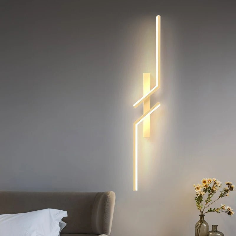 Luvikno | Kreativ LED vegglampe med stripedesign | Moderne design og dimbar lys i 3 farger