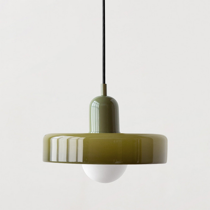 Bauhaus Fargerik Glass Pendelampe - Moderne Designlampe for Stue og Spisestue | Luvikno