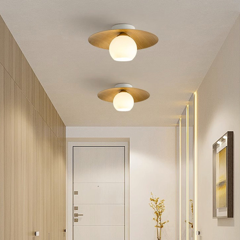 Moderne Semi-Flush Taklampe | Luvikno
