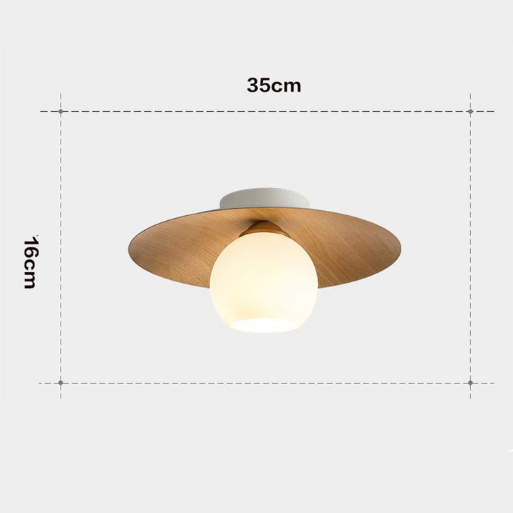 Moderne Semi-Flush Taklampe | Luvikno