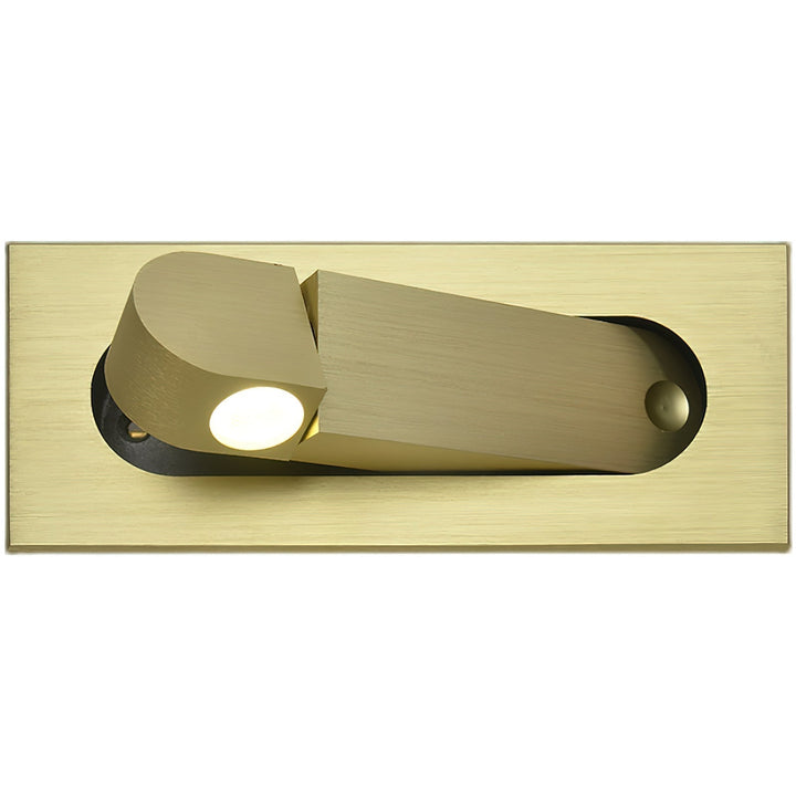 Luvikno | LED Nattbordslampe LUMEVIA | 3 Lysfarger | Aluminiumlegering | Ø19 cm x H8 cm | Med Trykknapp