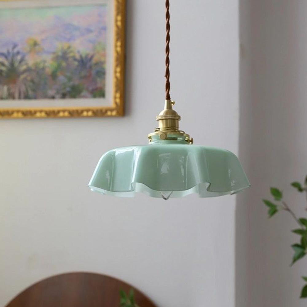 Moderne Glass Båndkant Pendellampe | Luvikno