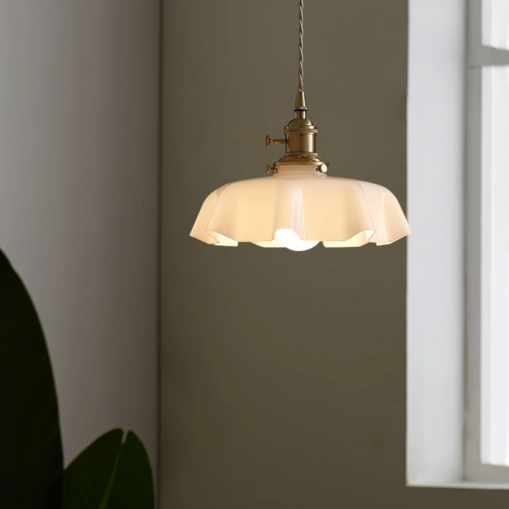 Moderne Glass Båndkant Pendellampe | Luvikno